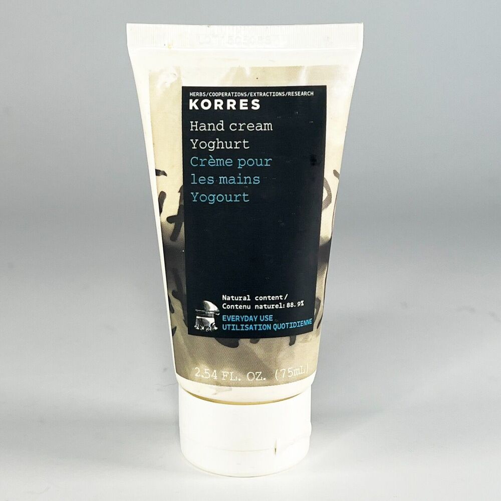 Korres Yoghurt Hand Cream Butter Moisturizer Natural 2.54 fl oz New
